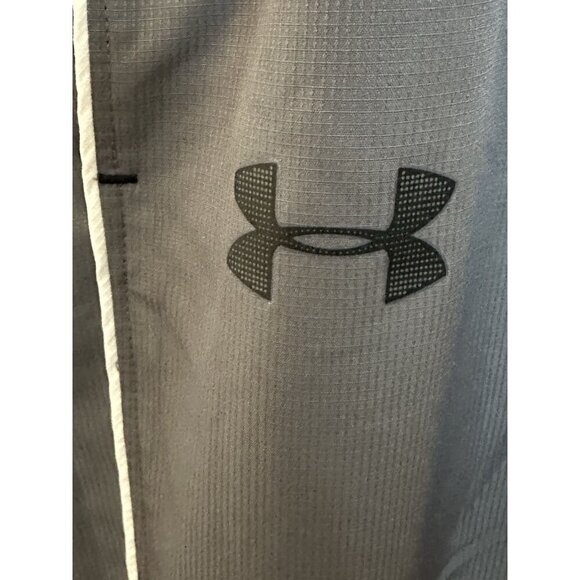 Under Armour Men's XL Windbreaker Pants Joggers Gray Ankle Zip - Picture 3 of 12